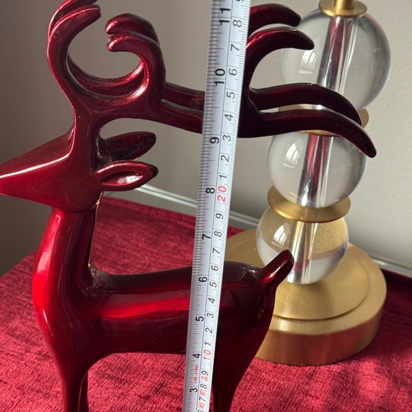Festive Crimson Reindeer Decor Set - Picture 3 of 3